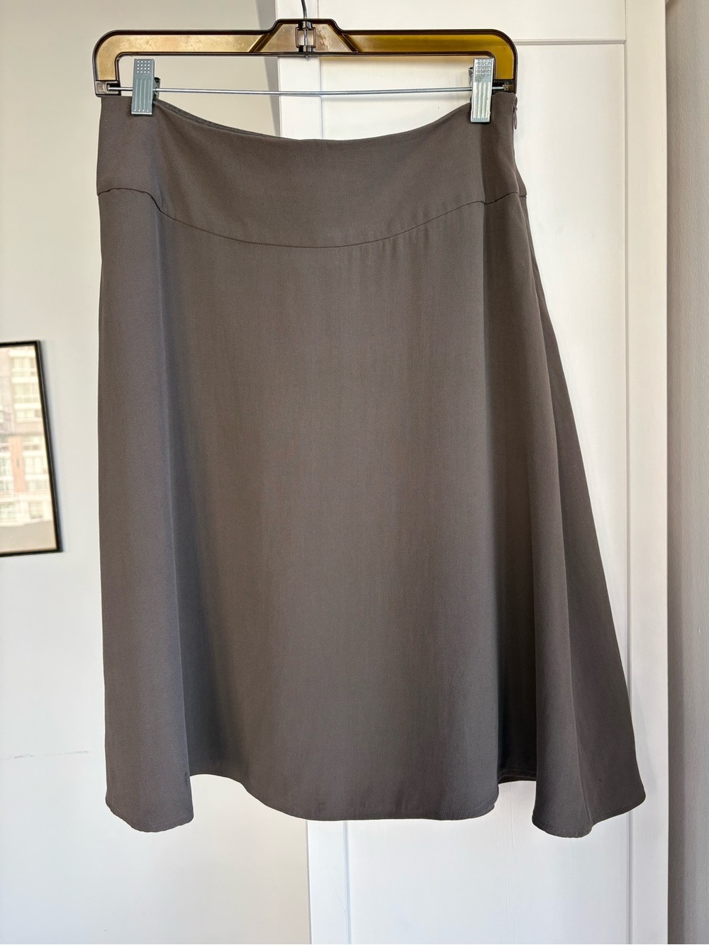 Eileen Fisher Silk Mini A Line Sample Skirt Size S Quiet Luxury Minimalist